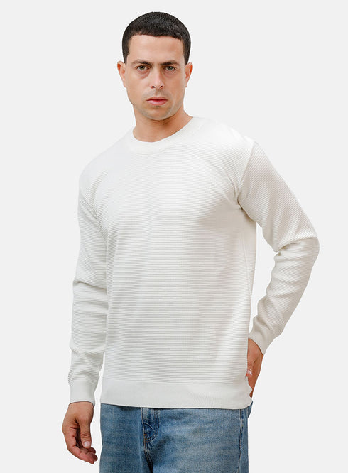 White Design 2420 Round Pullover
